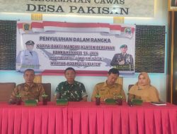 Melalui KBMKB, TNI Perkuat Karakter Kebangsaan Dan Persatuan Masyarakat Desa Pakisan