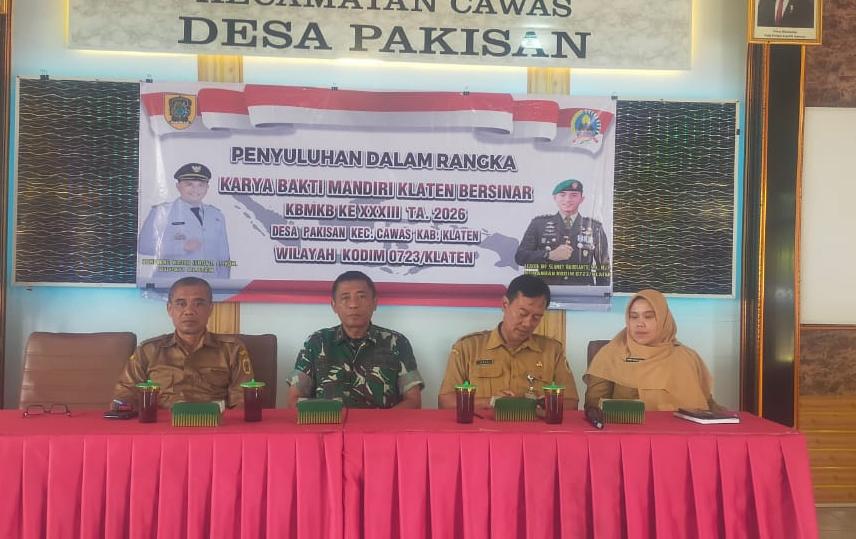 Melalui KBMKB, TNI Perkuat Karakter Kebangsaan Dan Persatuan Masyarakat Desa Pakisan