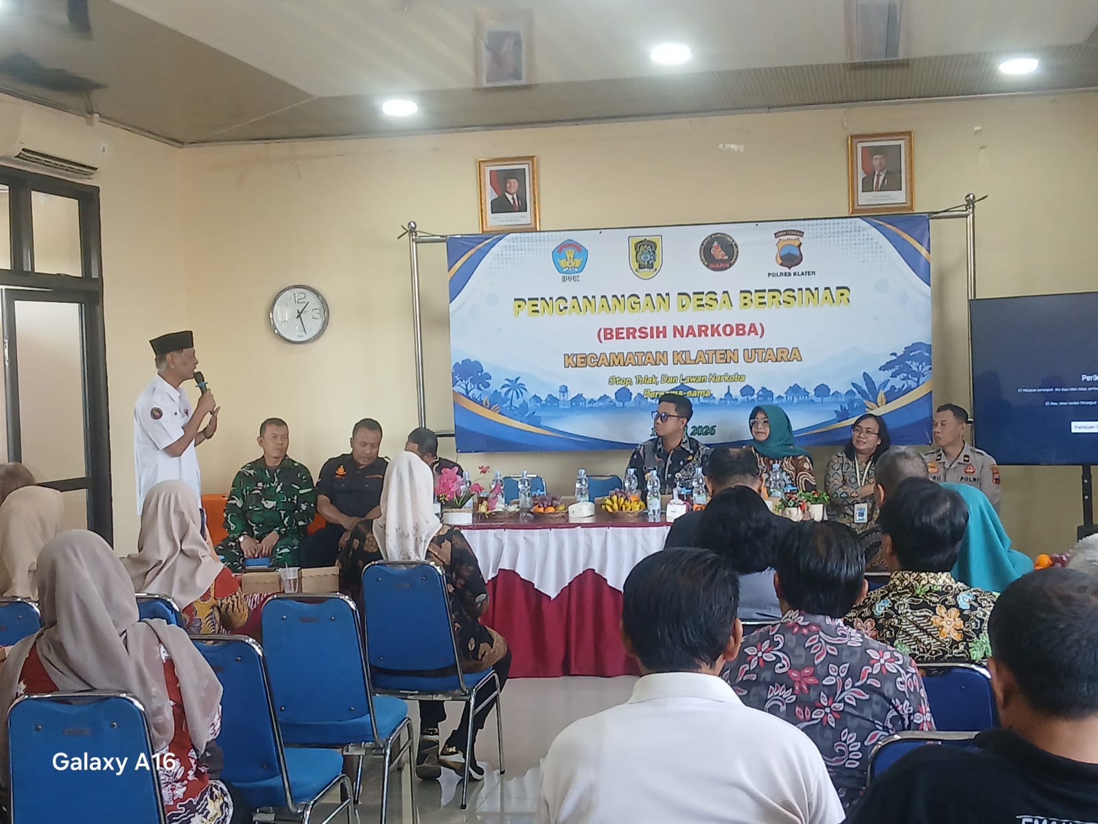 Danramil 24/Klaten Utara Hadiri Pencanangan Desa Bersinar Se-Kecamatan Klaten Utara