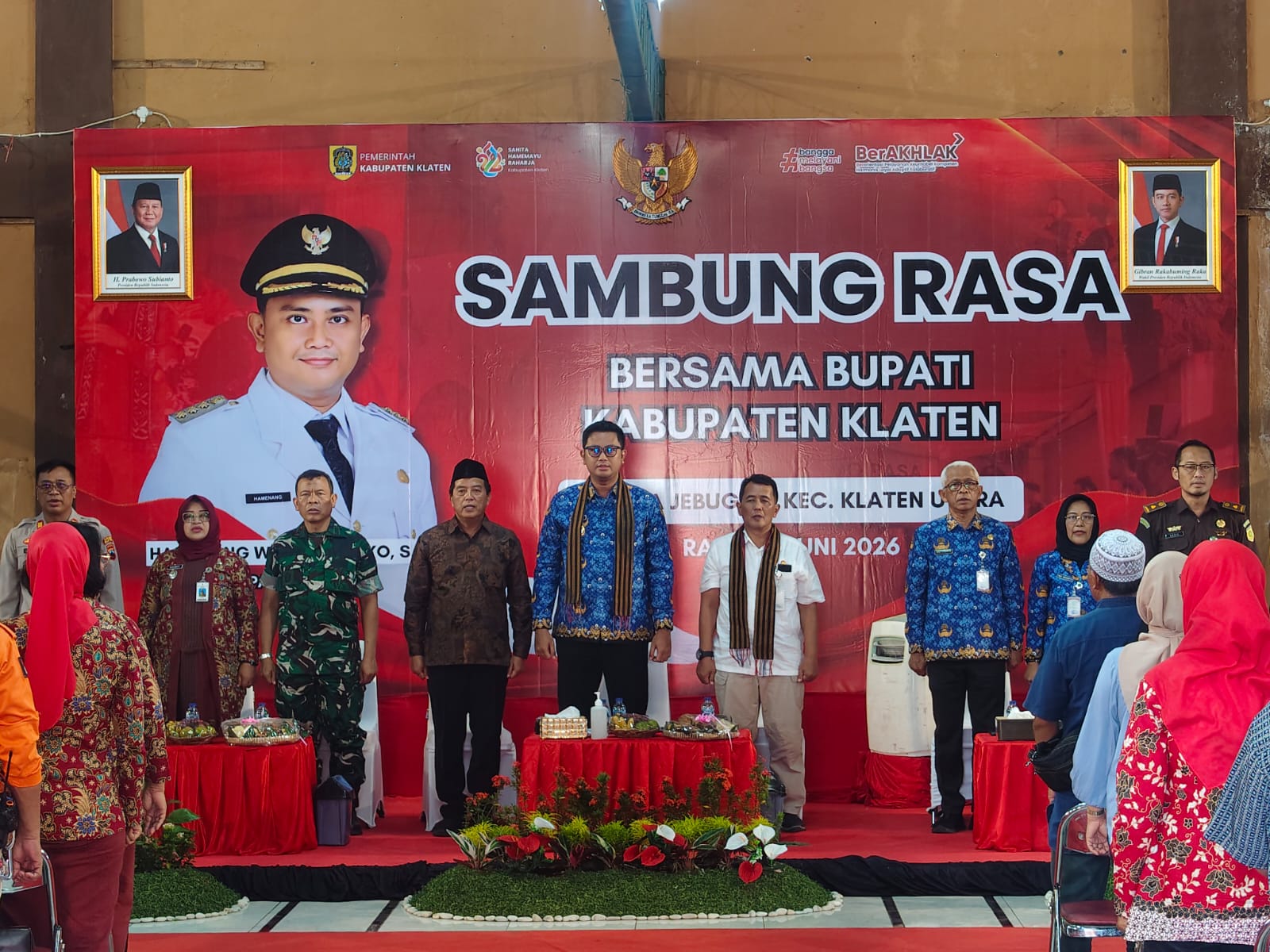 Danramil 24/Klaten Utara Hadiri Sambung Rasa Bupati Klaten Di Desa Jebugan, Perkuat Sinergi Pembangunan Dan Pelayanan Masyarakat