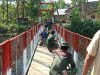 Jembatan Gantung Garuda Berhias Merah Putih, Koramil Bayat Dan Warga Perkuat Semangat Gotong Royong