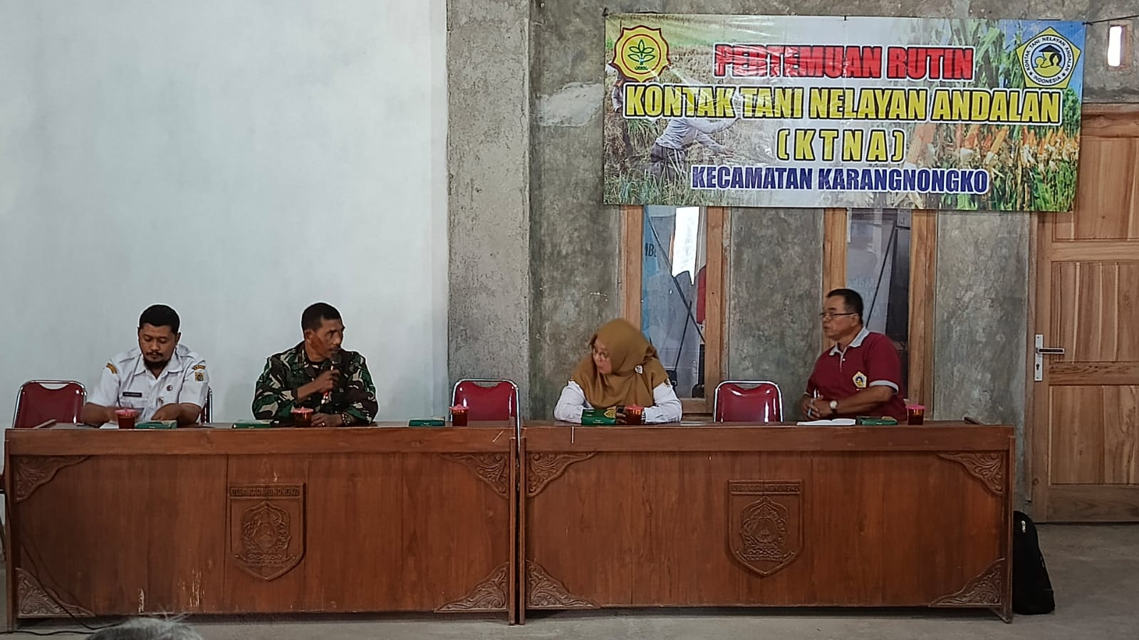 Danramil Karangnongko Hadiri Pertemuan KTNA, Perkuat Sinergi Dukung Ketahanan Pangan