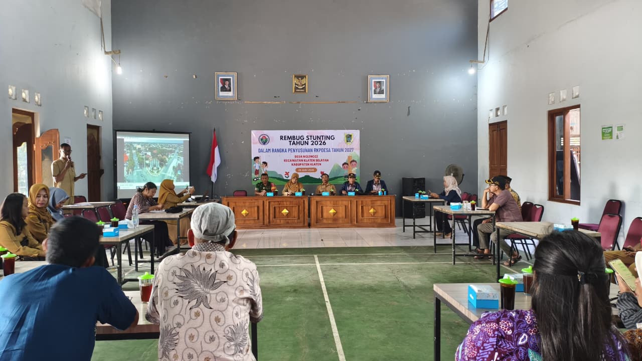 Rembug Stunting Desa Nglinggi Digelar, Sinergi Susun RKPDes 2027 Untuk Wujudkan Generasi Emas Yang Sehat Dan Berkualitas