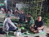 Babinsa Koramil Jogonalan Bersama Komduk Dan Linmas Perkuat Keamanan Wilayah Desa Wonoboyo
