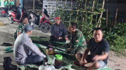 Babinsa Koramil Jogonalan Bersama Komduk Dan Linmas Perkuat Keamanan Wilayah Desa Wonoboyo