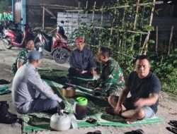 Babinsa Koramil Jogonalan Bersama Komduk Dan Linmas Perkuat Keamanan Wilayah Desa Wonoboyo