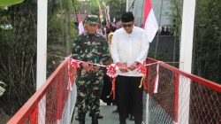 Penantian 20 Tahun Berakhir, Dandim 0723/Klaten Dan Bupati Resmikan Jembatan Perintis Garuda Penghubung Kranggan–Leses