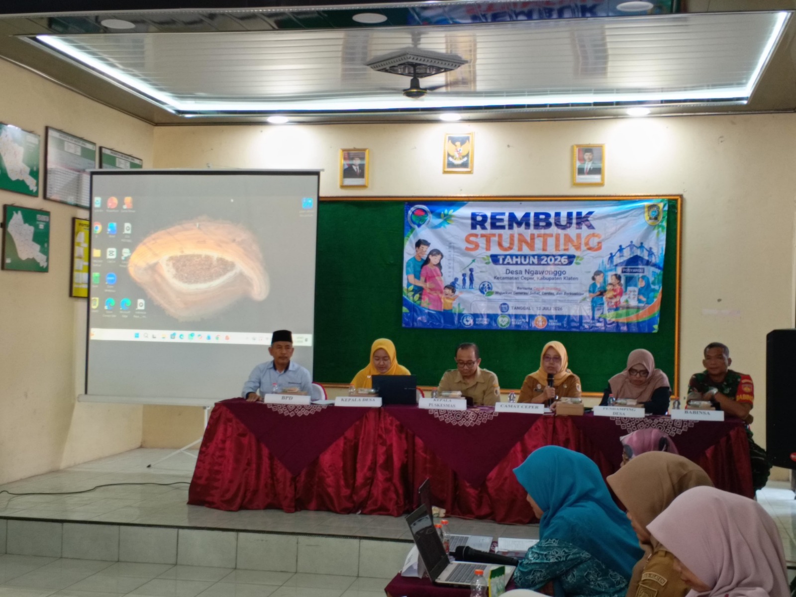Rembuk Stunting Desa Ngawonggo, Babinsa Bersinergi Wujudkan Generasi Sehat