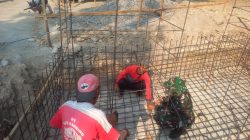 Jembatan Garuda Tahap VI di Kalikotes Masuki Pengerjaan Balok Gandul Dan Pilon, TNI Bersama Warga Perkuat Akses Antarwilayah