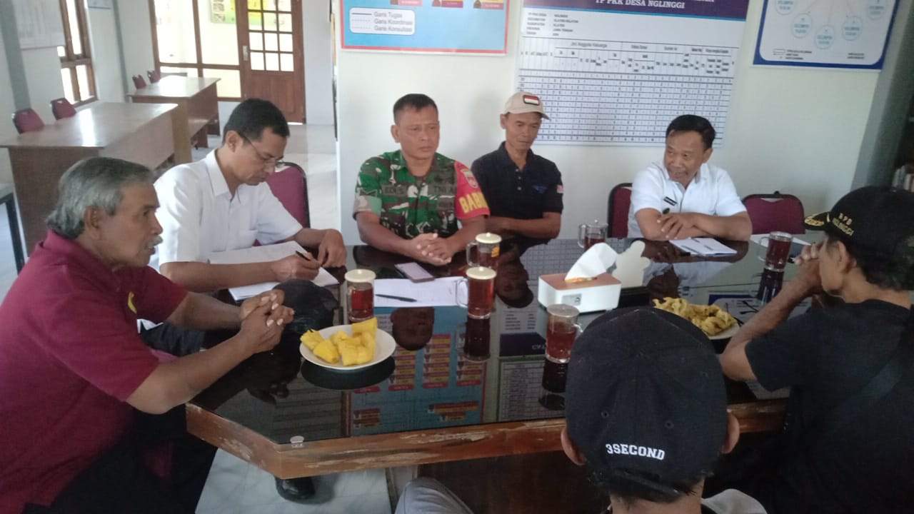 Babinsa Koramil 06/Kebonarum Hadiri Rakor Pengairan Desa Nglinggi, Perkuat Sinergi Kelancaran Irigasi Dan Produksi Pertanian