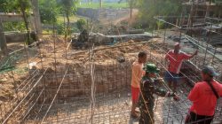 Koramil 01/Kota Dan Warga Kebut Pengerjaan Pylon Jembatan Garuda Kalikotes