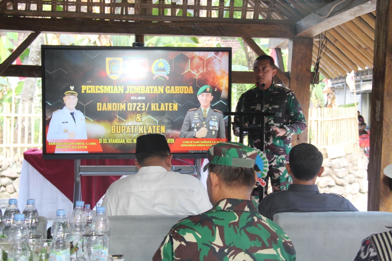 Jembatan Perintis Garuda Di Manisrenggo Resmi Beroperasi, Wujud Sinergi TNI, Pemerintah Dan Masyarakat Tingkatkan Konektivitas Warga