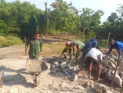 TNI Bersama Warga Wujudkan Jembatan Garuda Di Kalikotes