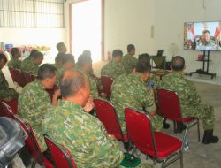 Dandim 0723/Klaten Ikuti Zoom Meeting Bersama Wapang TNI Dan Tinjau Koperasi Desa Merah Putih Desa Sengon