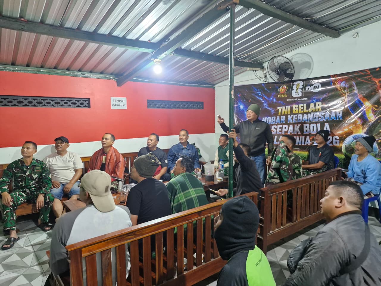 Momentum Piala Dunia, Kodim 0723/Klaten Optimalkan Komunikasi Sosial Dengan Warga