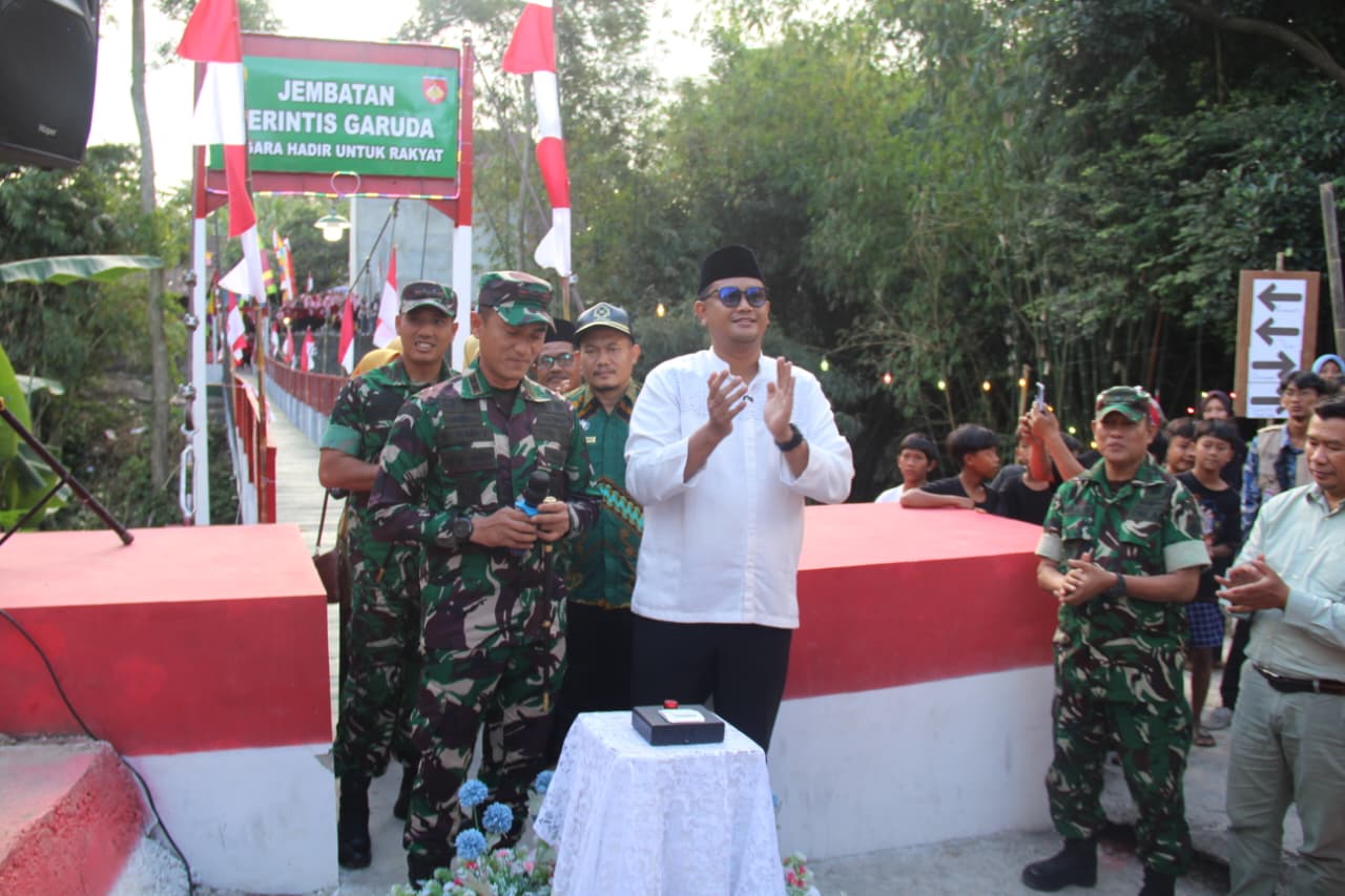 Peresmian Jembatan Perintis Garuda Perkuat Akses dan Perekonomian Warga Desa Kranggan dan Leses