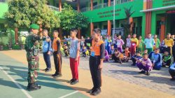 Bangun Generasi Berkarakter, Koramil 09/Prambanan Berikan Pembekalan Wasbang Siswa Baru