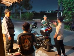 Perkuat Keamanan, Babinsa Dan Bhabinkamtibmas Bersinergi Patroli Wilayah Desa Krajan Klaten