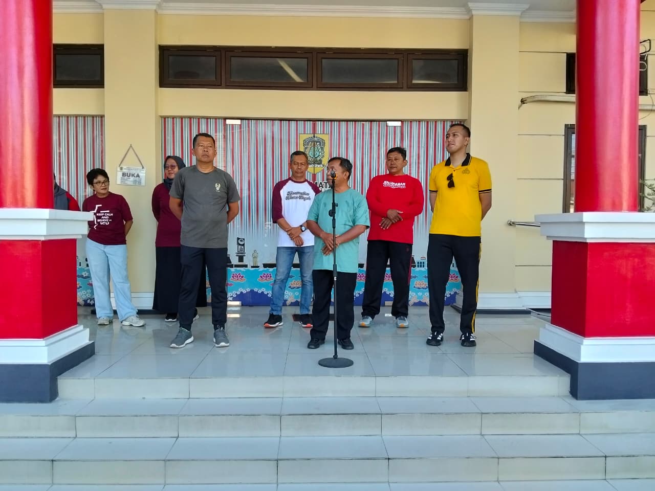 Danramil 01/Kota Klaten Hadiri Senam Bersama Forkopimcam Klaten Tengah, Dorong Sinergi Dan Hidup Sehat