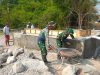 Pembangunan Jembatan Gantung Garuda Perintis Kalikotes Terus Berlanjut, Box Angkur dan Pilon Diplester