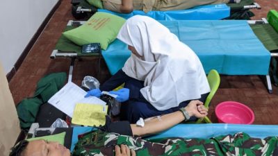 Babinsa Koramil Kota Klaten Hadiri Bakti Sosial Donor Darah, Wujud Sinergi Kemanusiaan Ketersediaan Stok Darah
