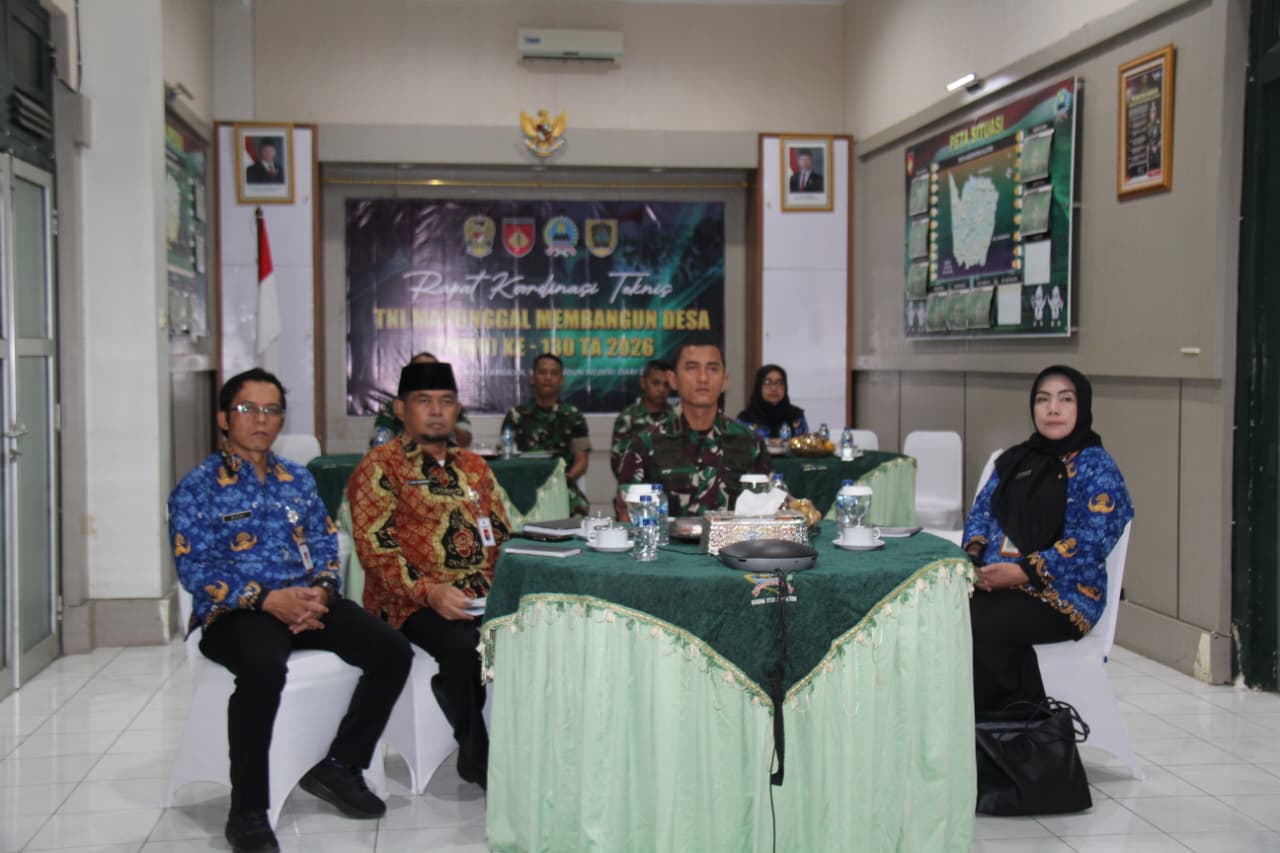 Dandim 0723/Klaten Ikuti Rakornis TMMD Reguler Ke-130 Tahun 2026