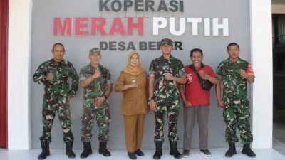 Dandim 0723/Klaten Tinjau KDKMP Desa Bener Dan Vicon Bersama Wapang TNI
