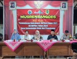 Bahas RKPDes, Babinsa Koramil Prambanan Klaten Hadiri Musrenbangdes Kebondalem Kidul