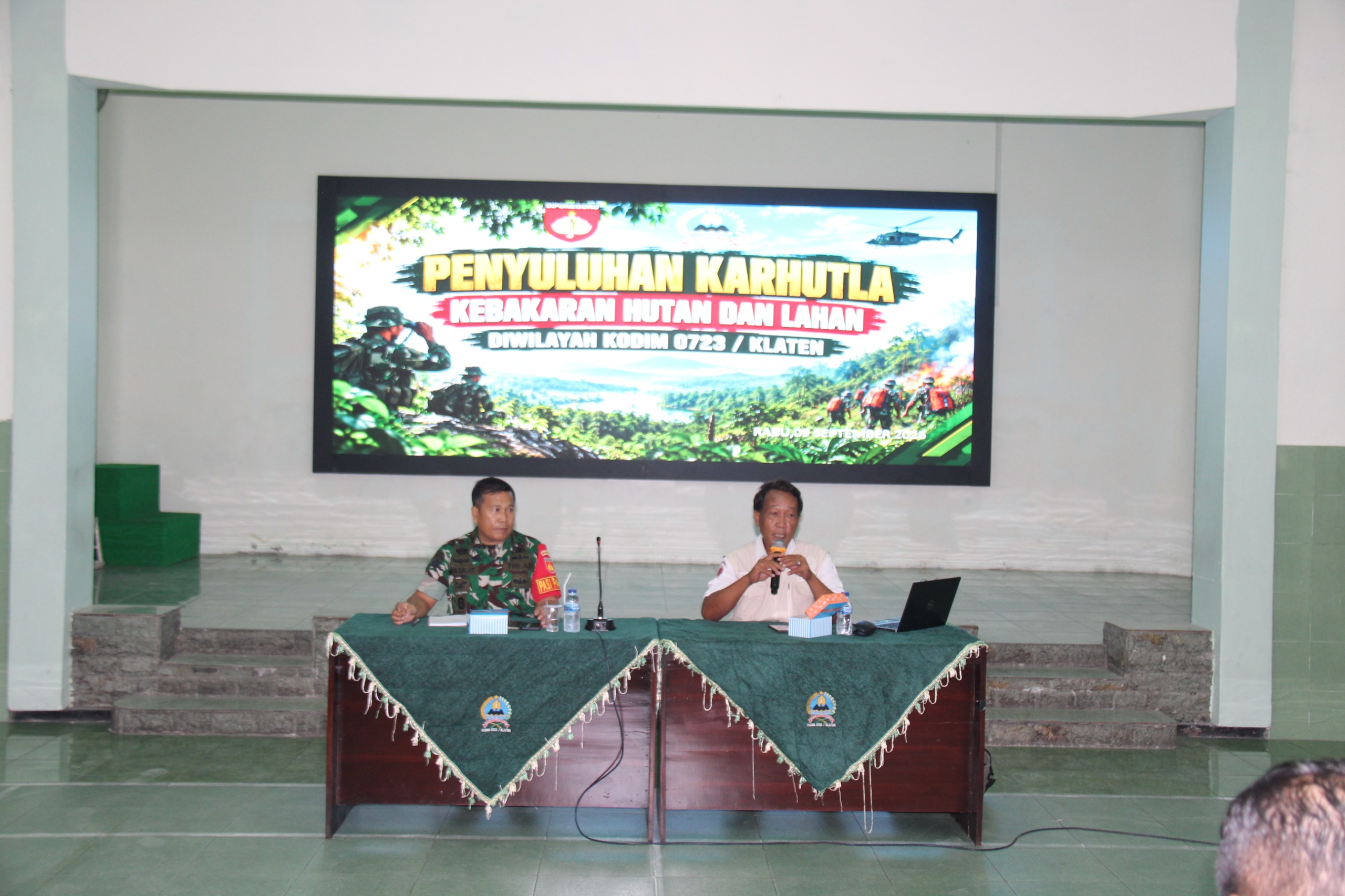 Kodim 0723/Klaten dan BPBD Perkuat Sinergi Cegah Karhutla