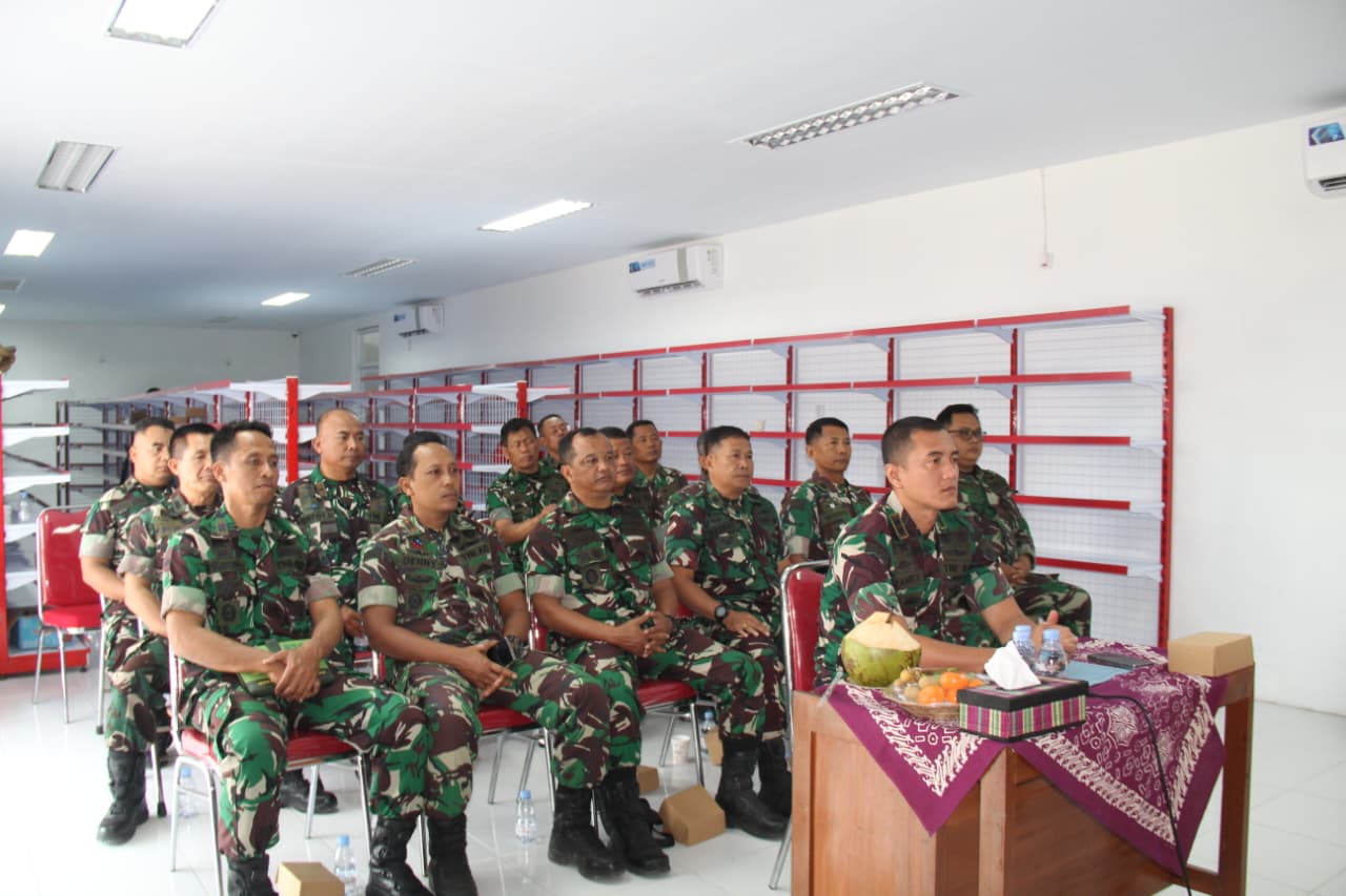 Dandim Klaten Ikuti Vicon Evaluasi Percepatan Pembangunan KDKMP Bersama Wapang TNI