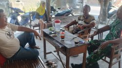 Babinsa Jogosetran Serap Informasi Perkembangan Wilayah Binaan