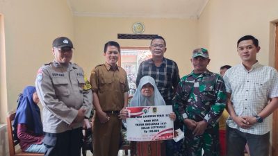 Babinsa Koramil 19/Trucuk Hadiri Penyaluran BLT DD Tahap IX Desa Wonosari Trucuk Klaten