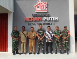 Dandim 0723/Klaten Ikuti Vicon Bersama Wapang Usai Tinjau KDKMP Solodiran