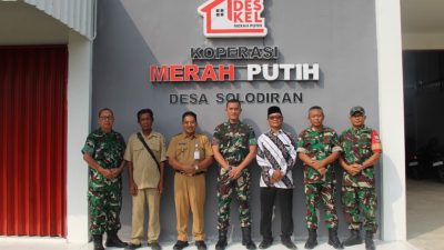 Dandim 0723/Klaten Ikuti Vicon Bersama Wapang Usai Tinjau KDKMP Solodiran
