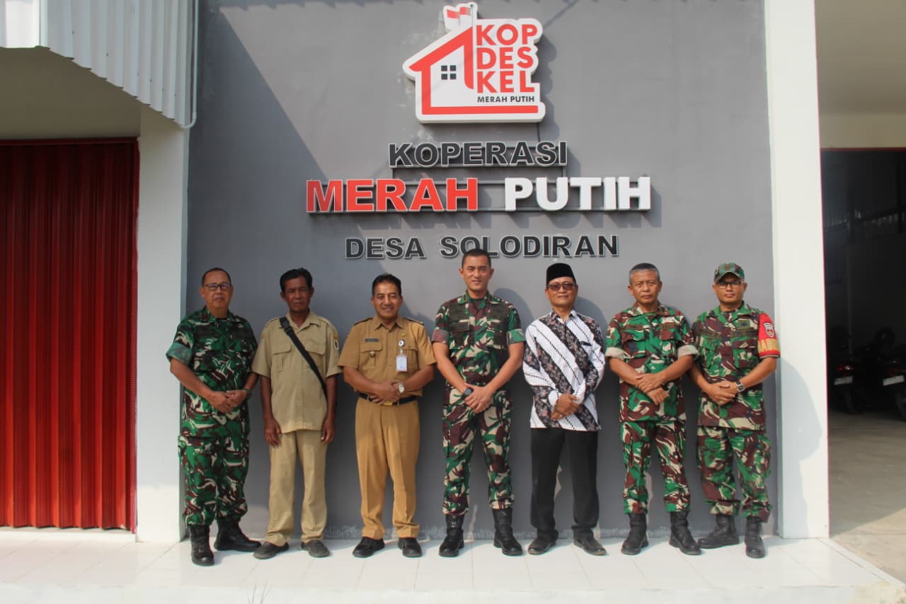 Dandim 0723/Klaten Ikuti Vicon Bersama Wapang Usai Tinjau KDKMP Solodiran
