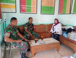 Babinsa Koramil 21/Juwiring Jalin Komunikasi Dengan Perangkat Desa Taji, Perbarui Data Teritorial