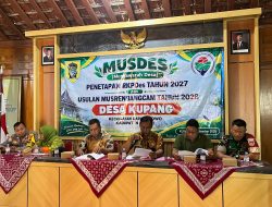 Musrenbangdes Desa Kupang Bahas RPJMDes, Perubahan RKPDes 2026 dan RKPDes 2027