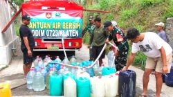TNI AD Manunggal Air Bersih di Lereng Merapi Klaten