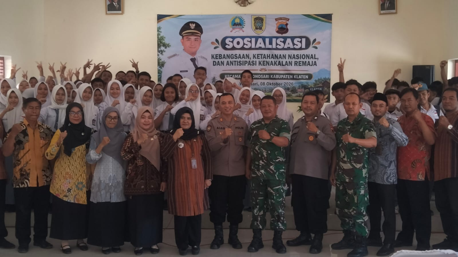 Kodim 0723/Klaten Bekali 270 Pelajar Wonosari Wawasan Kebangsaan