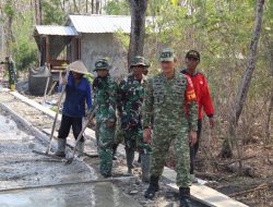 Dandim 0723/Klaten Tinjau Betonisasi TMMD ke-130, TNI dan Warga Gotong Royong Bangun Desa