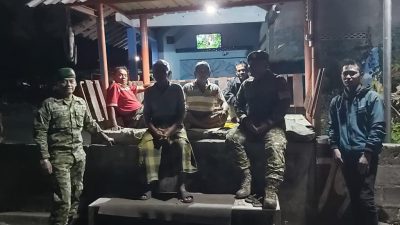 Koramil 09/Prambanan Perkuat Keamanan Wilayah Melalui Patroli Malam di Pos Kamling