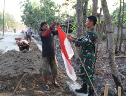 Kodim 0723/Klaten Siapkan Pembukaan TMMD Reguler ke-130, Warga Desa Trucuk Bergotong Royong
