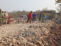 Pra-TMMD Reguler ke-130 Kodim Klaten Mulai Pembangunan Talud Dan Penyiapan Jalan Beton Di Trucuk