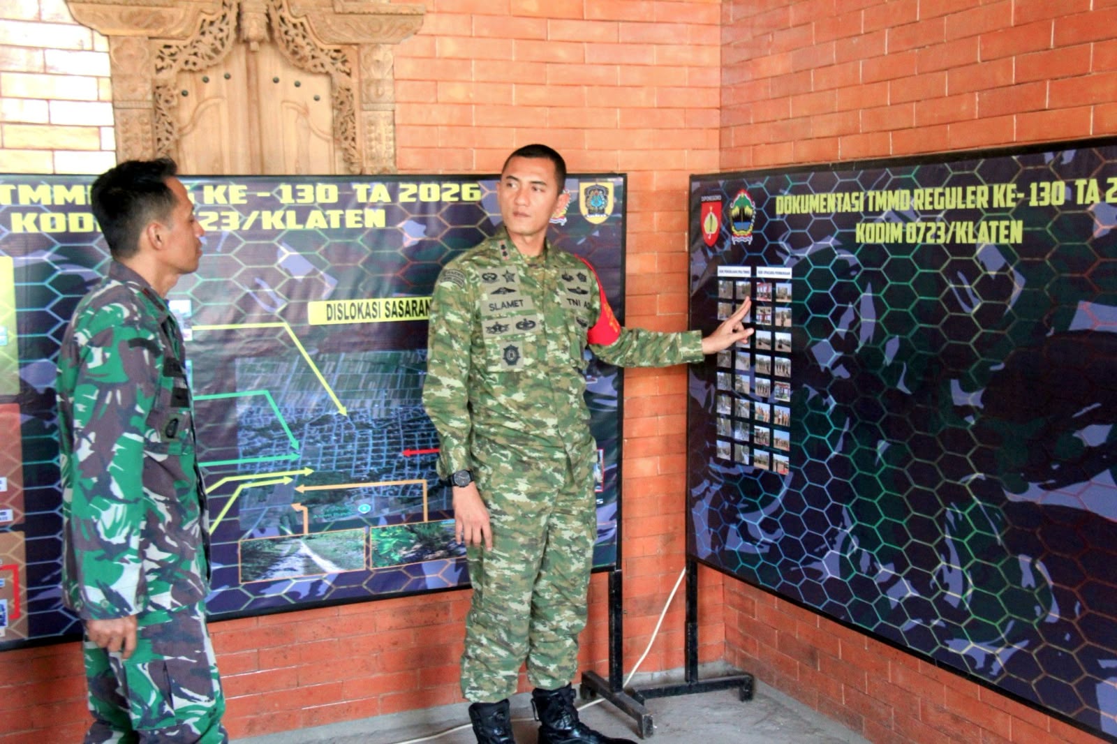 Dandim Klaten Tinjau Posko TMMD Reguler ke-130, Pastikan Progres Pembangunan di Desa Trucuk
