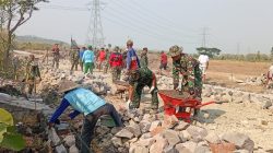 Pembangunan Talud Jadi Salah Satu Sasaran TMMD Reguler ke-130 Kodim 0723/Klaten