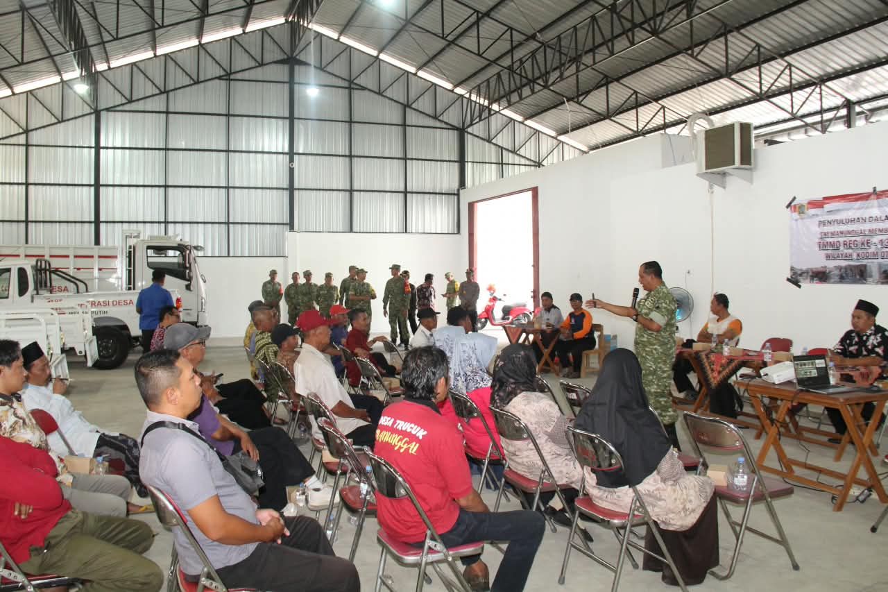 Tim Wasev Mabesad Tinjau Penyuluhan Wawasan Kebangsaan dalam TMMD Reg 130 Kodim Klaten
