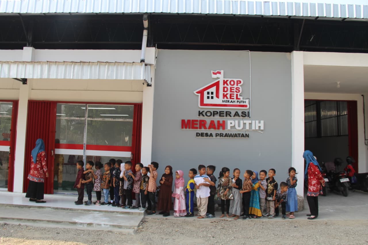 KDKMP Desa Prawatan Jadi Tempat Belajar Sementara TK Pertiwi Saat Gedung Sekolah Direnovasi