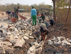 Satgas TMMD Tata Pengerjaan Talud Sesuai Kondisi Lapangan