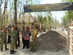 Betonisasi TMMD Reg 130 Kodim Klaten Jadi Sasaran Kunjungan Tim Wasev Mabesad