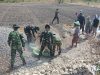 Kemanunggalan TNI dan Rakyat Terlihat dalam Pengerjaan Sasaran Fisik TMMD di Trucuk